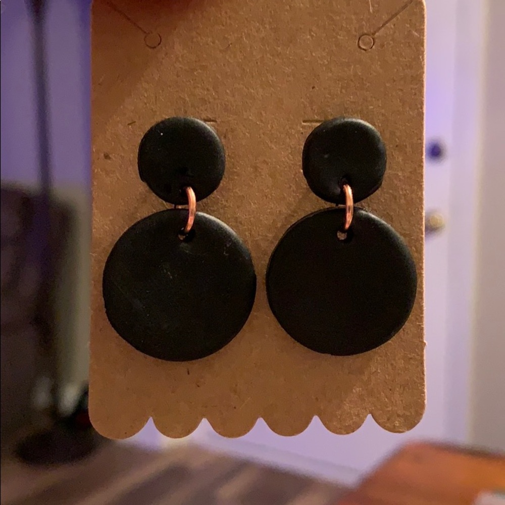 Handmade clay earrings!